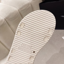 Women's Solid Color Trendy Sandals, Double Bands Platform Summer Comfy Shoes, Versatile Beach Non-slip Shoes