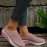 Women's Breathable Mule Sneakers, Comfortable Round Closed Toe Slip On Shoes, Women's Air Cushion Shoes