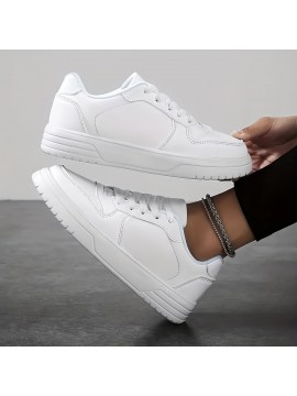Women's Trendy Flat Sneakers, Casual Lace Up Outdoor Shoes, Women's Comfortable Low Top Shoes