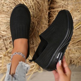 New Anti-Slip Air Cushion Running Sneakers, Breathable Slip-on Casual Shoes