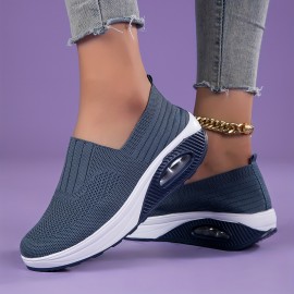 New Anti-Slip Air Cushion Running Sneakers, Breathable Slip-on Casual Shoes