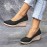 Women's Mesh Wedge Shoes, Breathable Soft Sole Slip On Shoes, Casual Linen Soft Wedge Heels