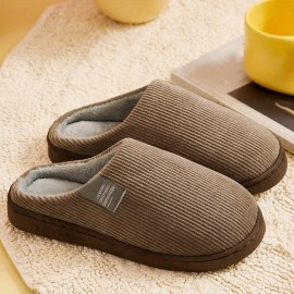 Women's Thick Bottom Home Slippers, Household Plush Slippers, Anti-slip Thermal Slippers