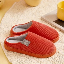 Women's Thick Bottom Home Slippers, Household Plush Slippers, Anti-slip Thermal Slippers