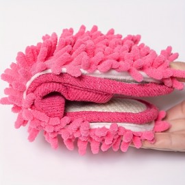Fashion Cleaning Rubber Floor Slippers, Casual Open Toe Solid Color Woven Slippers, Funny Indoor Shoes