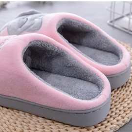 Women's Indoor Plush Slippers, Cute Cat Soft Sole Slides, Women's Footwear