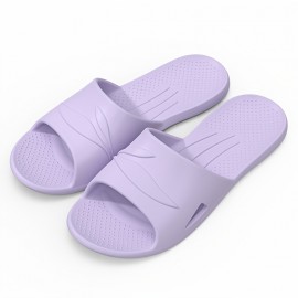 Solid Color Slides, Casual Slip On Soft Sole Pillow Slides, Lightweight Bathroom Home Slides