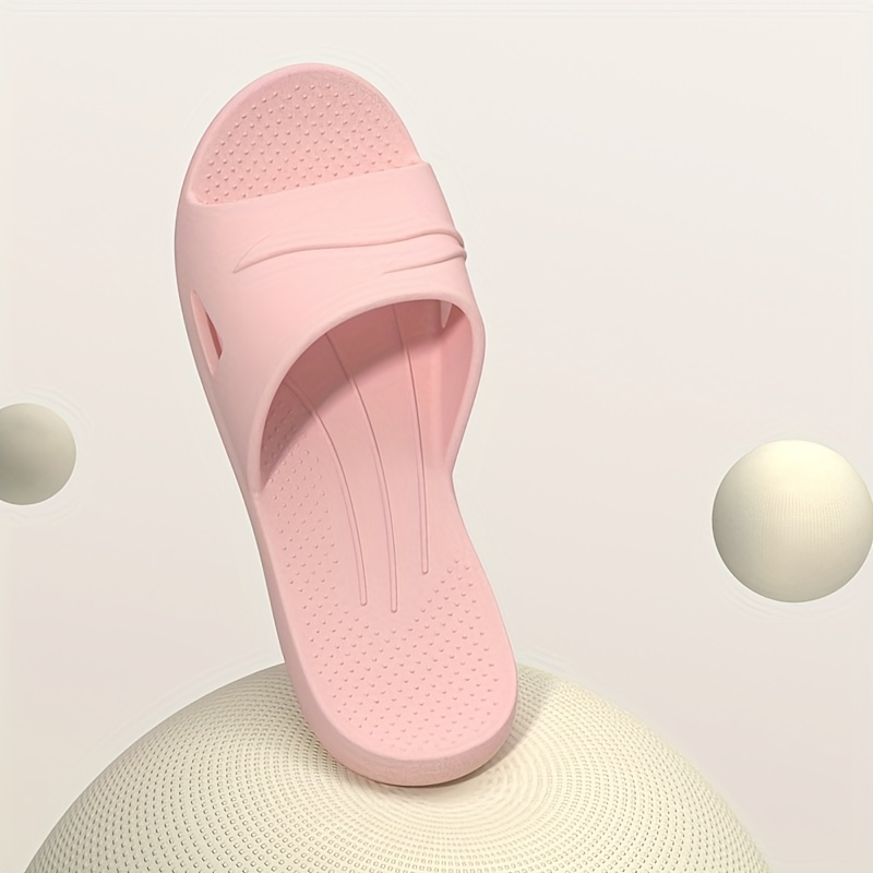solid color slides casual slip on soft sole pillow slides lightweight bathroom home slides details 7